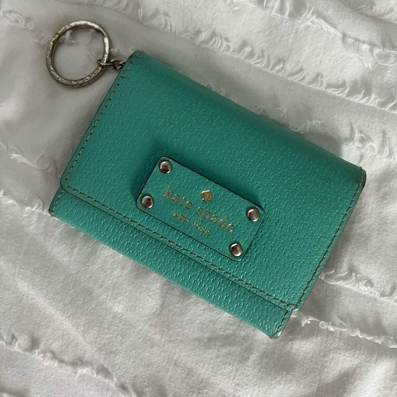 Teal Kate Spade Keychain Wallet ♠️ - Picture 1 of 3